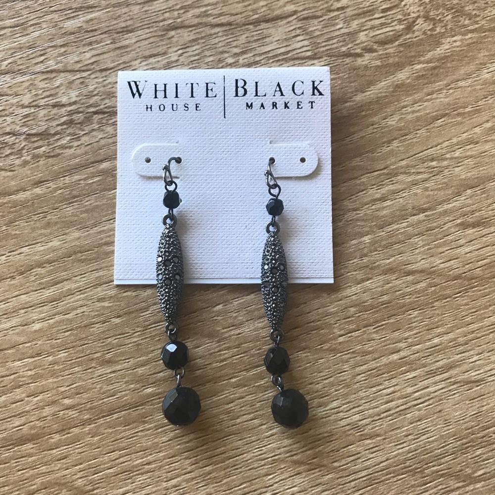 NWT White | Black earrings